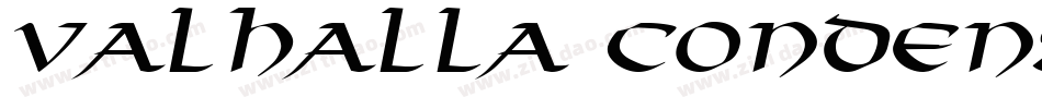 Valhalla Condensed Italic字体转换